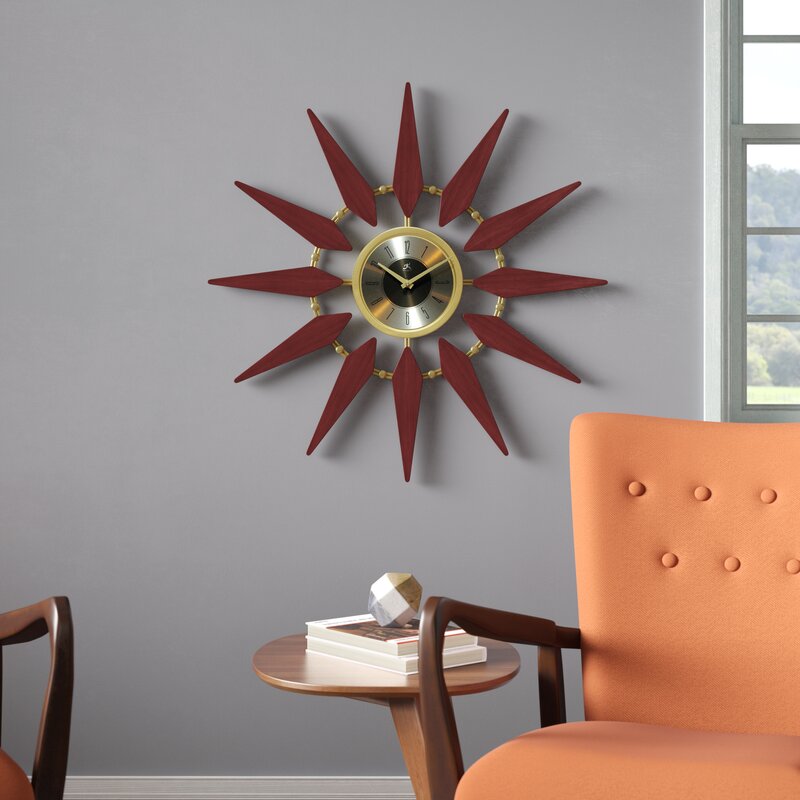 Mid Century Starburst Clock 2024